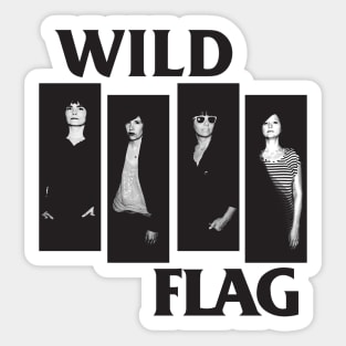 wild flag weiss carrie brownstein Sticker